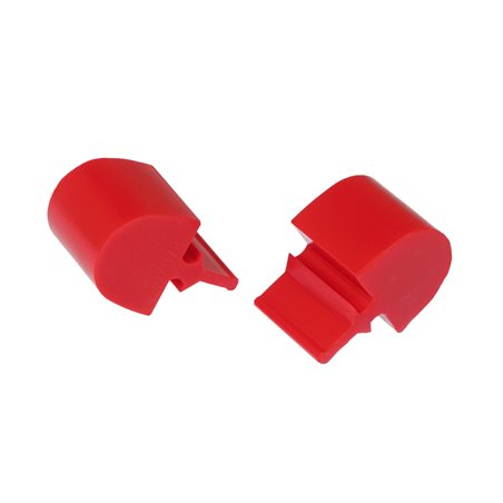 Prothane Universal Bump Stop Pull Through Style - Red