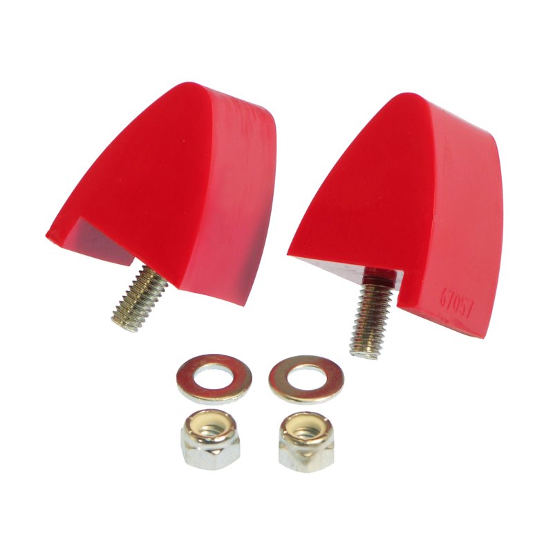 Prothane 64-73 Ford Mustang Front Bump Stops - Red