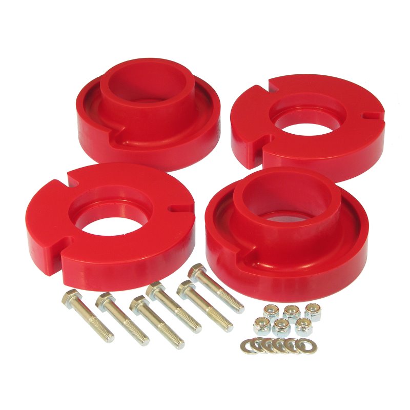 Prothane 04+ Ford F150 Front Coil Spring 2.5in Lift Spacer - Red