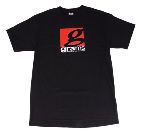 Grams Performance and Design Logo Black T-Shirt - XL