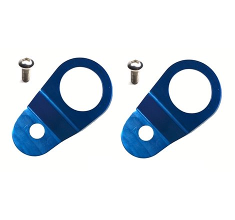 Torque Solution Radiator Mount Combo with Inserts (Blue) : Mitsubishi Evolution 7/8/9