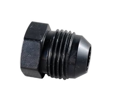 Fragola -10AN Aluminum Flare Plug - Black