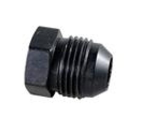 Fragola -20AN Aluminum Flare Plug - Black