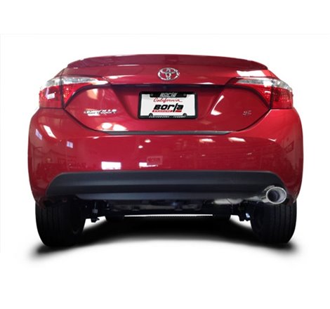Borla 14-17 Toyota Corolla S 1.8L AT/MT FWD 4Dr S-Type Single Oval Rolled Angle-Cut Rear Sec Exhaust