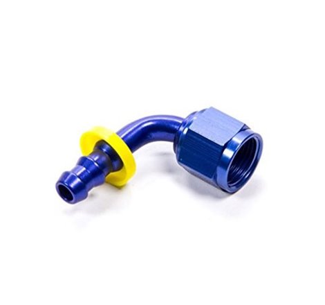 Fragola -8AN Nut x -6AN 90 Degree Push-Lite Hose End For Fuel Cell Conversion