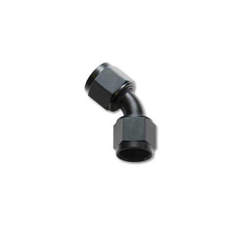 Vibrant -12AN X -12AN Female Flare Swivel 45 Deg Fitting (AN To AN) -Anodized Black Only