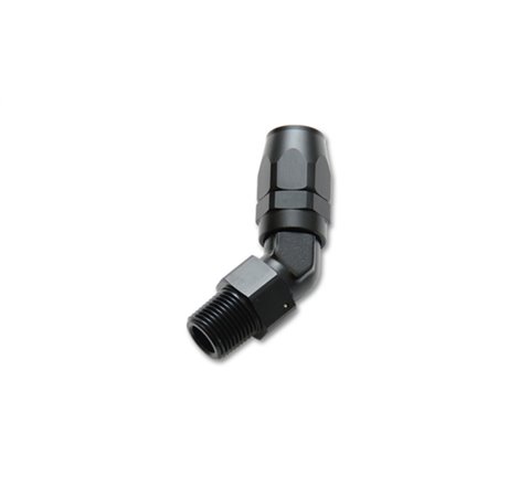 Vibrant -6AN Male NPT 45Degree Hose End Fitting - 1/4in NPT