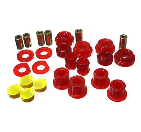 Energy Suspension 06-11 Honda Civic Red Rear Lower Trailing Arm and Lower Knuckle Bushing Set