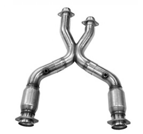 Kooks 99-04 Ford Mustang GT / Cobra 2 1/2in In x 2 1/2in OEM Out Cat SS X Pipe Kooks HDR Req