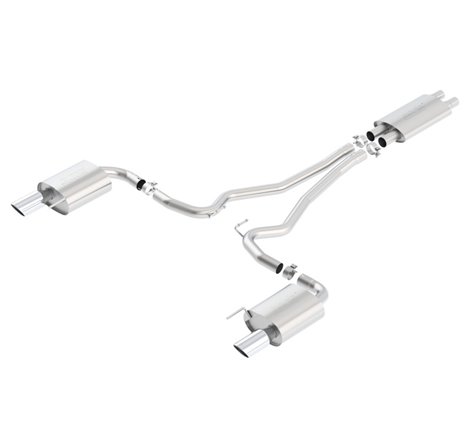Borla Touring Cat-Back 15 Ford Mustang GT 5.0L V8 MT/AT 2.5in pipe 4in tip