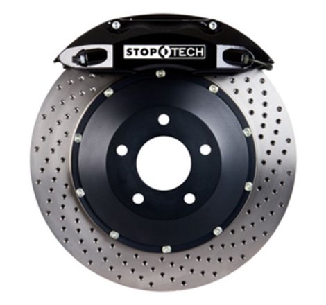 StopTech BBK 95-99 BMW M3 (E36) / 98-02 MZ3 Coupe/Roadster Front ST-40 332x32 Black Drilled Rotor