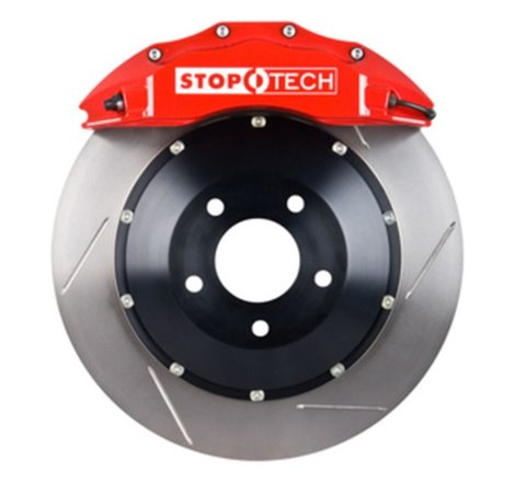 StopTech 05-08 Audi A4/00-04 A6 Front BBK w/ Red ST-60 Calipers Slotted 355x32 Rotors