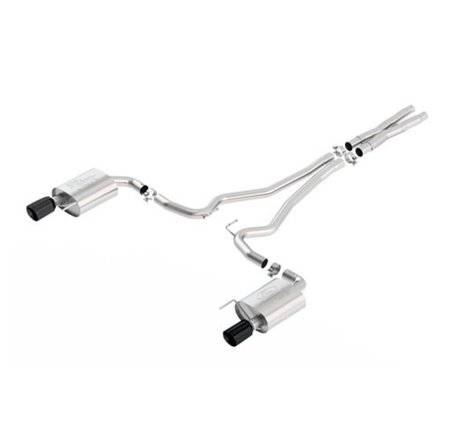 Ford Racing 2015 Mustang 5.0L Sport Cat-Back Exhaust System Black Chrome