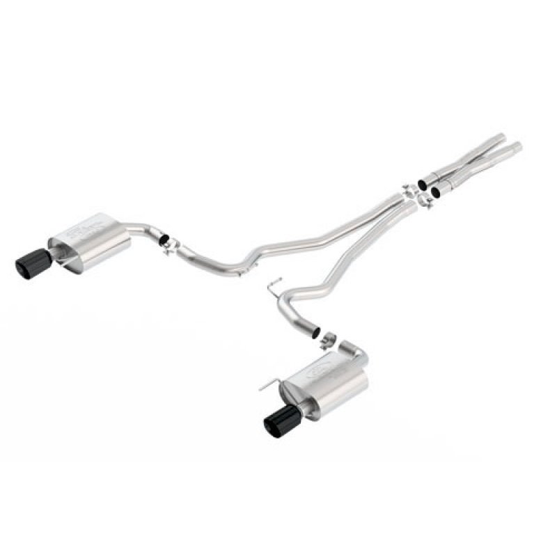 Ford Racing 2015 Mustang 5.0L Sport Cat-Back Exhaust System Black Chrome