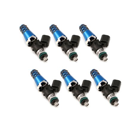 Injector Dynamics 1700cc Injectors - 60mm Length - 11mm Blue Top - 14mm Lower O-Ring (Set of 6)