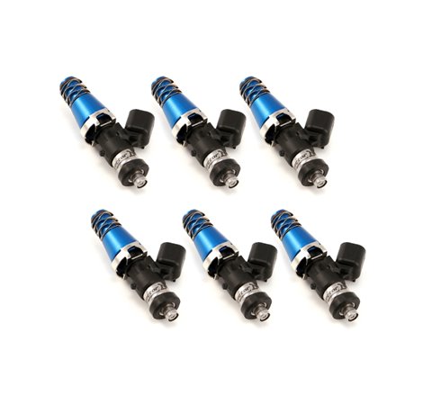 Injector Dynamics 1700cc Injectors - 60mm Length - 11mm Blue Top - Denso Lower Cushion (Set of 6)