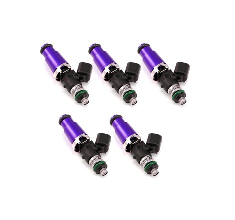 Injector Dynamics 1700cc Injectors - 60mm Length - 14mm Purple Top - 14mm Lower O-Ring (Set of 5)