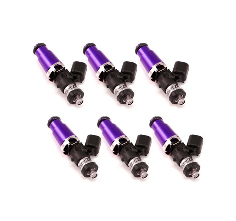 Injector Dynamics 1700cc Injectors - 60mm Length - 14mm Purple Top - Denso Lower Cushion (Set of 6)