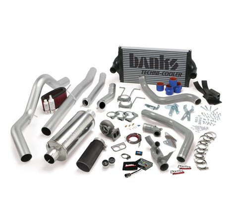 Banks Power 94-97 Ford 7.3L CCLB Auto PowerPack System - SS Single Exhaust w/ Black Tip