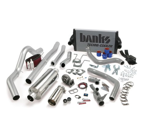 Banks Power 94-97 Ford 7.3L CCLB Man PowerPack System - SS Single Exhaust w/ Chrome Tip