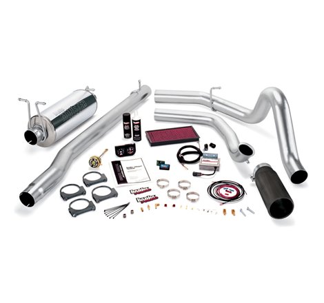 Banks Power 99 Ford 7.3L F250/350 Man Stinger System - SS Single Exhaust w/ Black Tip