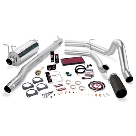 Banks Power 99 Ford 7.3L F250/350 Man Stinger System - SS Single Exhaust w/ Black Tip