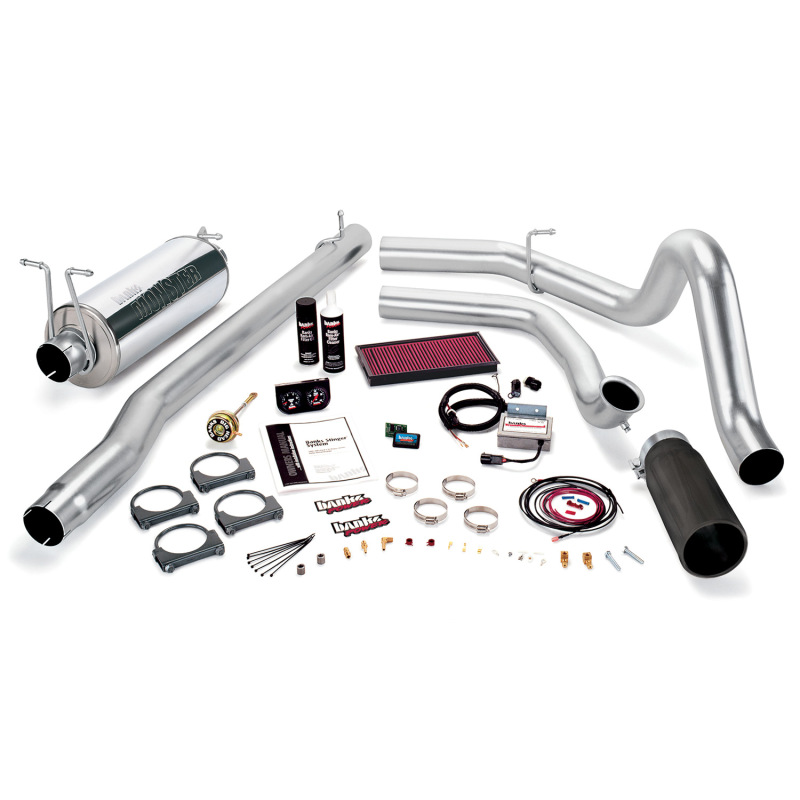 Banks Power 99.5 Ford 7.3L F250/350 Auto Stinger System - SS Single Exhaust w/ Black Tip