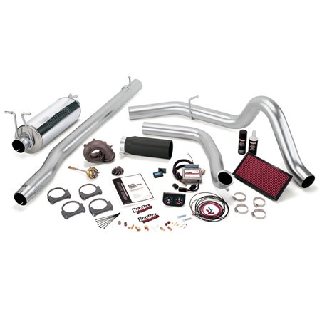 Banks Power 99.5 Ford 7.3L F250/350 Auto Stinger-Plus System - SS Single Exhaust w/ Black Tip