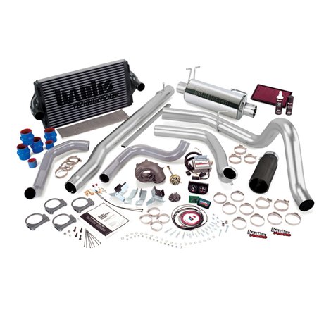 Banks Power 99.5-03 Ford 7.3L F250/350 Auto PowerPack System - SS Single Exhaust w/ Black Tip