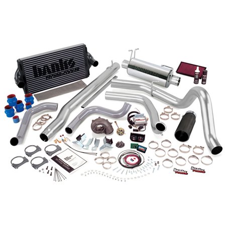 Banks Power 99.5-03 Ford 7.3L F250/350 Auto PowerPack System - SS Single Exhaust w/ Black Tip