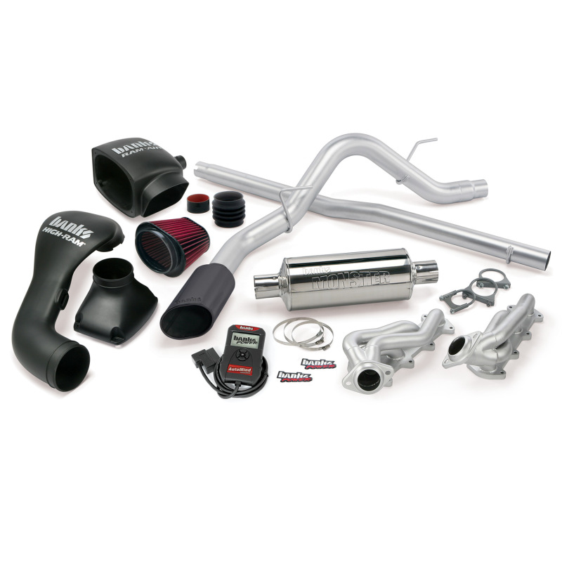 Banks Power 04-08 Ford 5.4L F-150 SCLB/ECMB PowerPack System - SS Single Exhaust w/ Black Tip