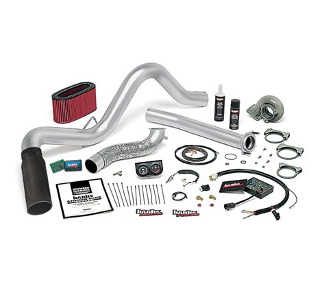 Banks Power 94-95.5 Ford 7.3L Auto Stinger-Plus System - SS Single Exhaust w/ Black Tip