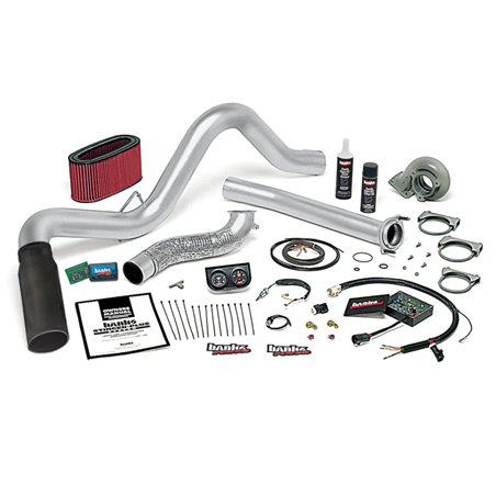 Banks Power 95.5-97 Ford 7.3L Auto Stinger-Plus System - SS Single Exhaust w/ Black Tip