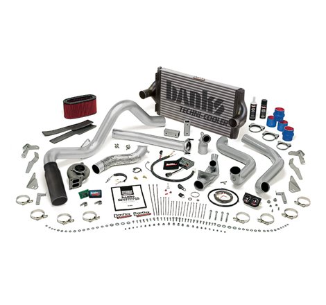 Banks Power 95.5-97 Ford 7.3L Auto PowerPack System - SS Single Exhaust w/ Black Tip