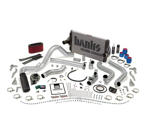 Banks Power 95.5-97 Ford 7.3L Man PowerPack System - SS Single Exhaust w/ Black Tip