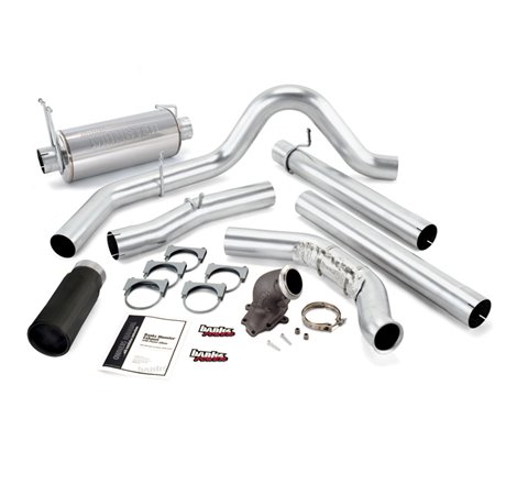 Banks Power 00-03 Ford 7.3L / Excursion Monster Exh w/ Power Elbow - SS Single Exh w/ Black Tip