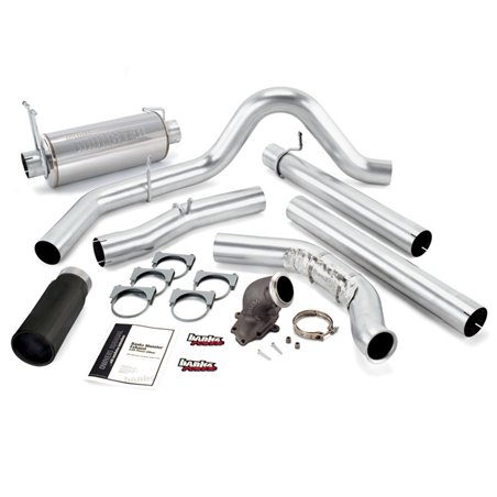 Banks Power 00-03 Ford 7.3L / Excursion Monster Exh w/ Power Elbow - SS Single Exh w/ Black Tip
