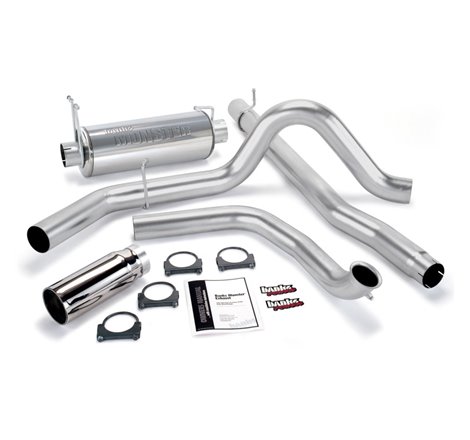 Banks Power 99-03 Ford 7.3L Monster Exhaust System - SS Single Exhaust w/ Chrome Tip