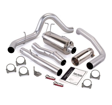 Banks Power 03-07 Ford 6.0L SCLB Monster Exhaust System - SS Single Exhaust w/ Chrome Tip