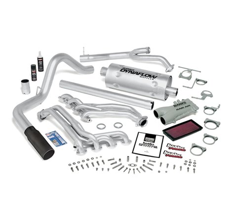Banks Power 87-89 Ford 460 Std Cab C6/Man PowerPack System - SS Single Exhaust w/ Black Tip