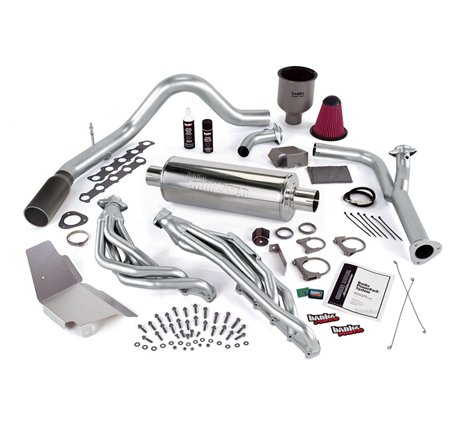 Banks Power 99-04 Ford 6.8L Truck (No EGR) PowerPack System - SS Single Exhaust w/ Black Tip