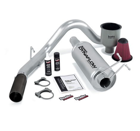 Banks Power 99-04 Ford 6.8L Ext/Crew S/D Stinger System - SS Single Exhaust w/ Black Tip