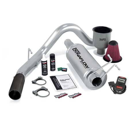 Banks Power 99-04 Ford 6.8L Ext/Crew Cab Stinger System w/ AutoMind - SS Single Exhaust w/ Black Tip
