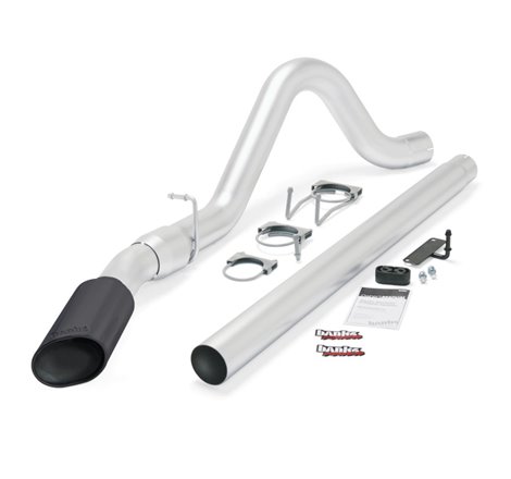 Banks Power 08-10 Ford 6.4 ECSB/CCSB (SWB) Monster Exhaust System - SS Single Exhaust w/ Black Tip