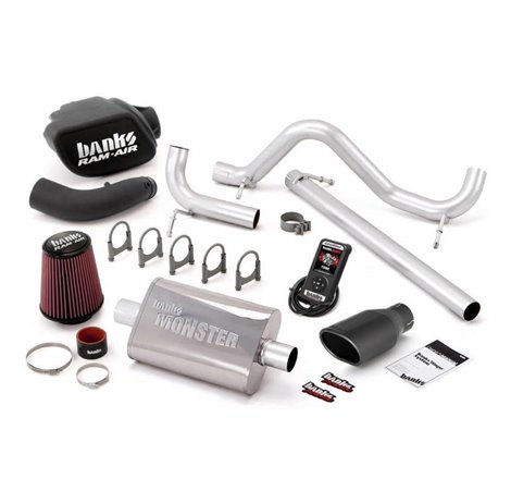 Banks Power 07-11 Jeep 3.8L Wrangler - 2dr Stinger Sys w/ AutoMind - SS Single Exhaust w/ Black Tip
