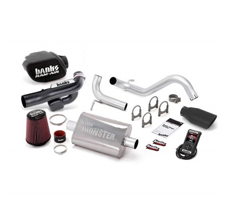 Banks Power 12-14 Jeep 3.6L Wrangler (All) 2dr Stinger Sys w/ AutoMind - SS Single Exh w/ Black Tip