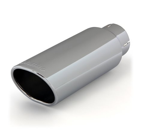 Banks Power Tailpipe Tip Kit - SS Obround Angle Cut - Chrome - 3in Tube - 3.75in X 4.5in X 11.5in