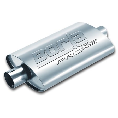 Borla Universal Pro-XS Muffler Oval 2.5in Inlet/Outlet Notched Muffler
