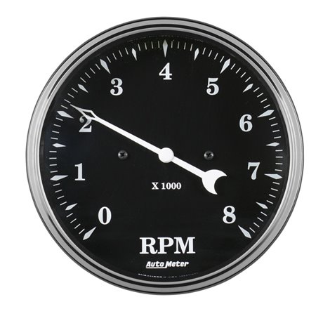 Auto Meter Gauge Tachometer 5in 8k RPM In-Dash Old Tyme Black