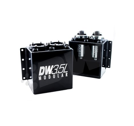 DeatschWerks 3.5L Modular Surge Tank (Fits 1-2 DW350iL Fuel Pumps - Pumps Not Included)